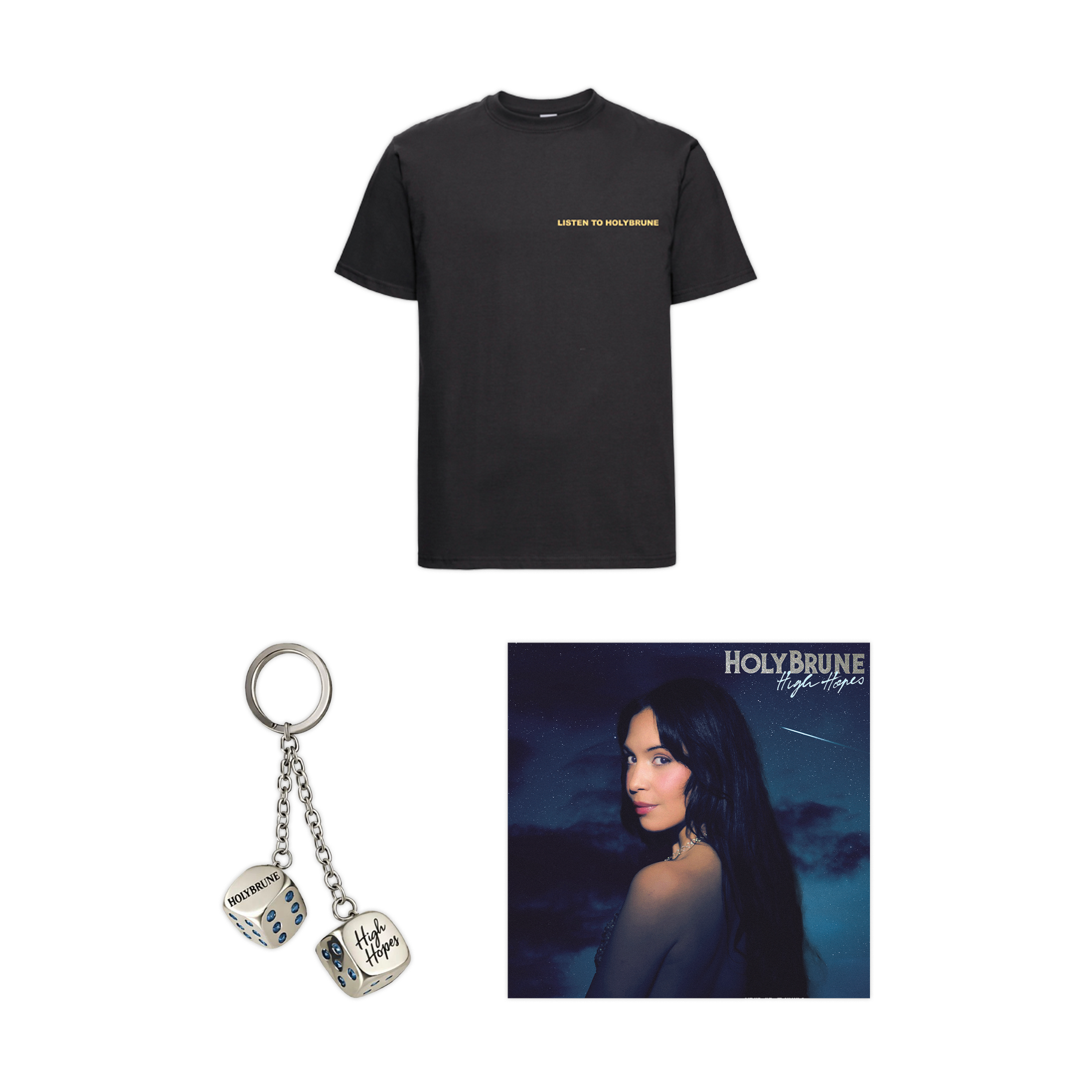 Vinyle dédicacé + Porte-clés collector limité + T-shirt unisexe au choix